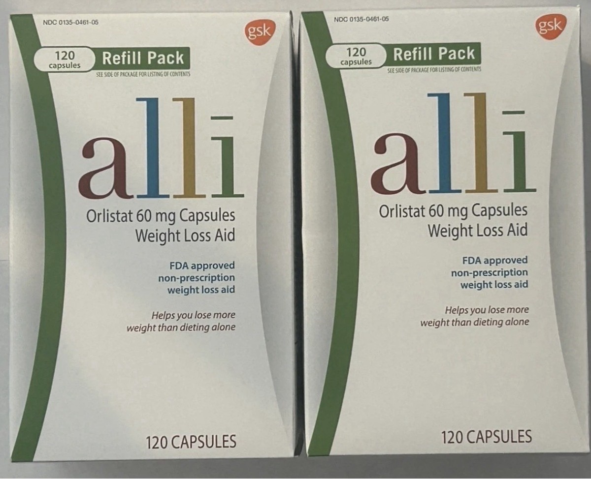 2 Alli Orlistat Weight Loss Aid Refill Packs-120 Capsules/Count (240): Exp 2027 | eBay 2 Alli Orlistat Weight Loss Aid Refill Packs-120 Capsules/Count (240): Exp 2027 | eBay