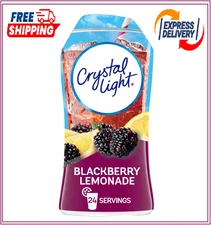 Crystal Light Liquid Blackberry Lemonade Naturally Flavored Drink Mix, 1.62 floz
