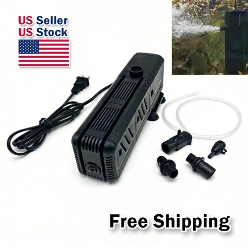 Submersible Aquarium Internal Filter 12W, Adjustable Fish Tank Filter with 390G