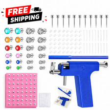 Professional DIY Ear Piercing Gun Body Nose Navel Tool Kit Jewelry with 98 Studs