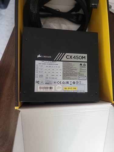 Corsair CP9020101NA 450W ATX Power Supply - Afbeelding 3 van 9