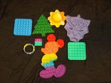 Pop its fidget toys lot of 8 pieces Mickey Bracelet Christmas Tree Squares