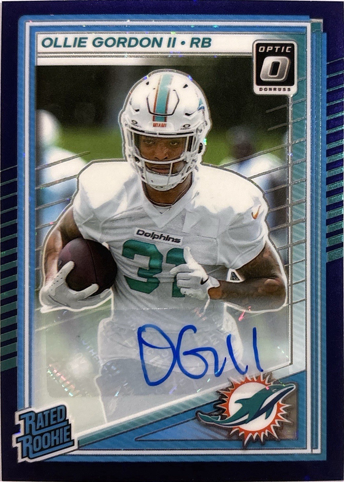 2025 Panini Donruss Optic - Ollie Gordon II Rookie Purple Stars Auto /42 (RC)