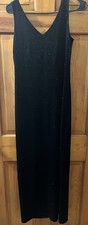 Vtg 90s Maurices Gown Womens Size 4 Sparkle Maxi Dress Y2K Whimsigoth Fairy 90s