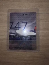 DELTA AIR LINES PILOT TRADING CARD 42 BOEING B747-400 CARD 2016 RARE!