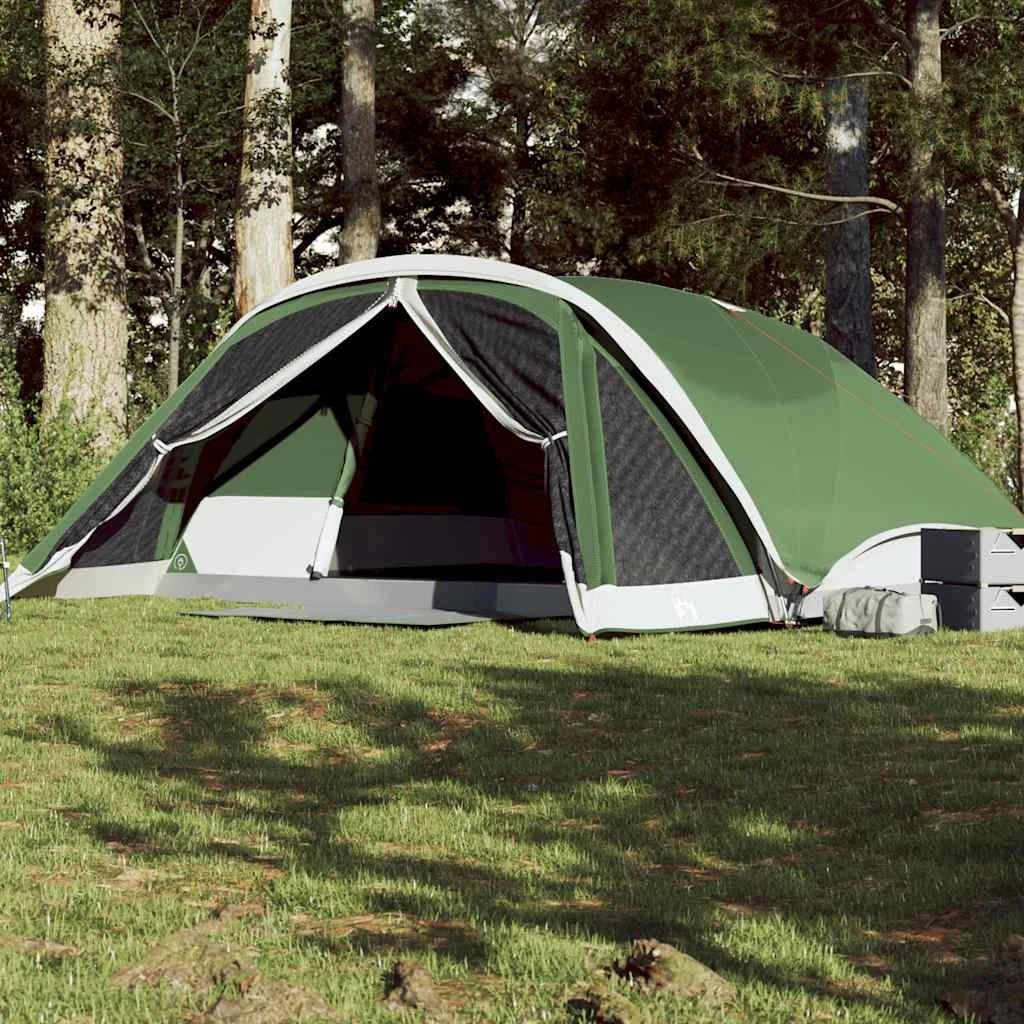 Family Tent 6 Person Waterproof Green