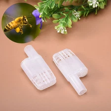 US Stock 12x Plastic Beekeeping Rearing Queen Bee Hair Roller Cages Beekeeper
