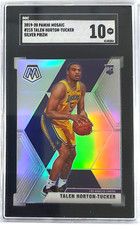 2019 Panini Mosaic Talen Horton-Tucker RC #215 Rookie Card Lakers Silver SGC 10