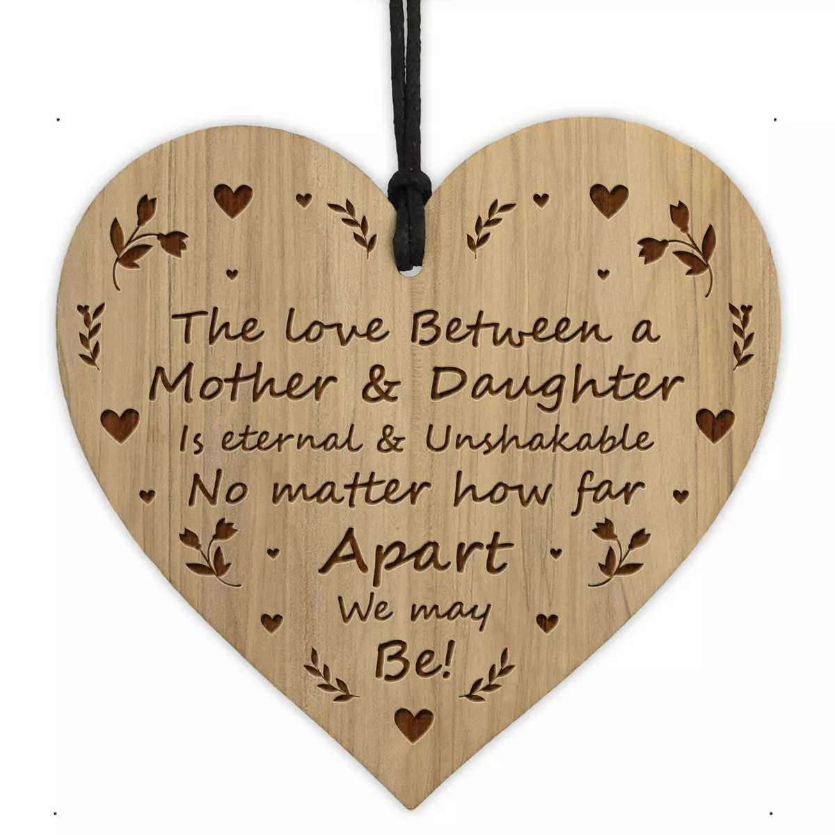 Daughter Gifts For Christmas Mother And Daughter Plaque Engraved Heart Mum Gifts