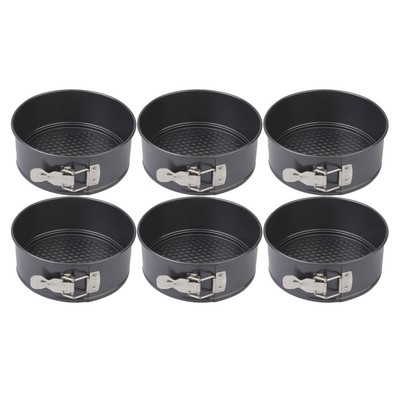 6 Pcs Cheesecake Baking Pan 7-inch Springform Cake Pan Non ...