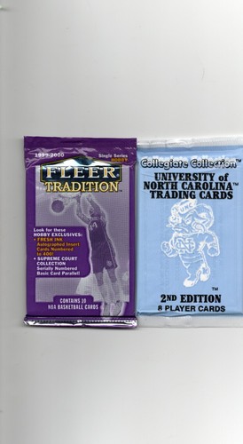 1999-2000 Fleer Tradition Basketball Single Series HOBBBY PACK + 1 PK 1990 UNC CC