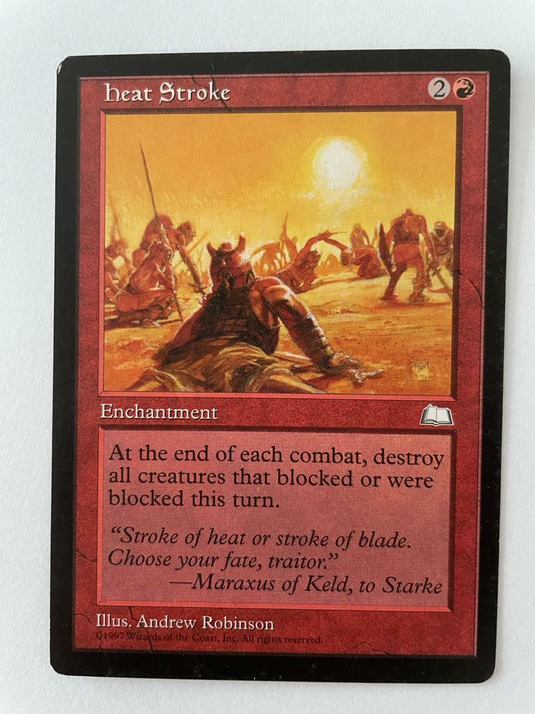 【美品】Weatherlight カードバインダー 激レア mtg MTG WEATHERLIGHT HEAT STROKE EX+ MAGIC THE GATHERING RED