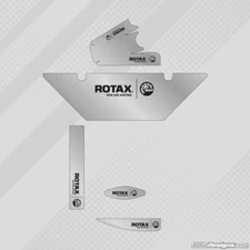 CHROME EUROPEAN STYLE ROTAX RADIATOR STICKER KIT - KARTING