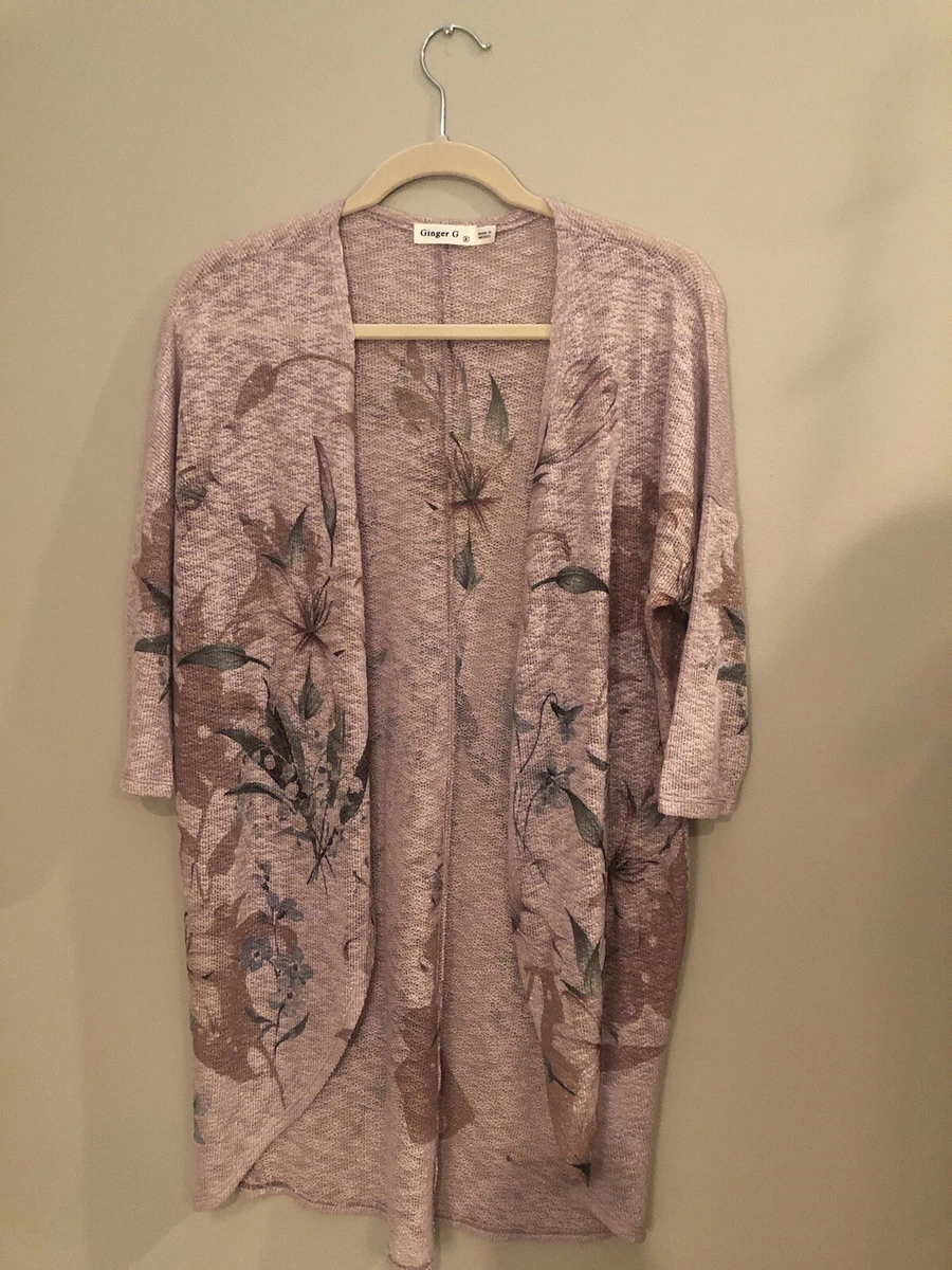 Long clearance floral sweater