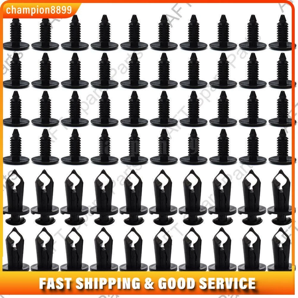 Sujetador automático sujetador plástico remache 190 piezas coche pasador remache clips kit Foto 4 de 4