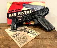 VINTAGE MARKSMAN AIR PISTOL MORTON H HARRIS BB GUN IN ORIGINAL BOX (10E)