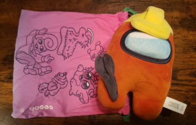 Makeship Among Us Merch Orange Engineer Crewmate Plush Doll November 2024