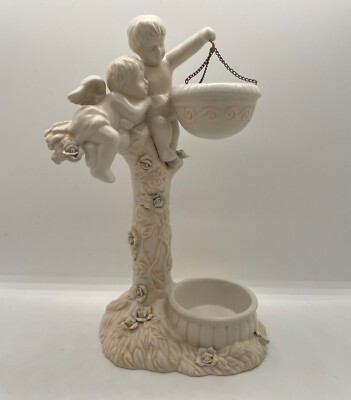 Classic Cherub Diffuser Tea light Candle Holder Trellis Bloom Scented Oil