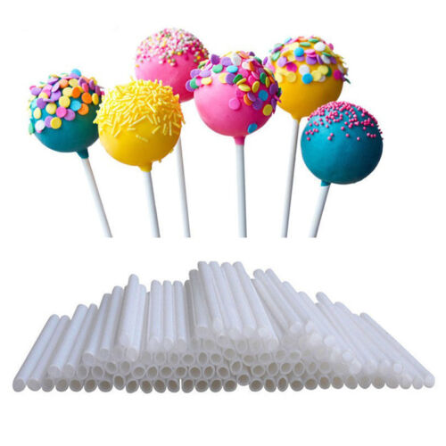 100x Chocolate Cake Lolly Sweet Cookie Lollipop Sucker Sticks Making Mould 7cm - Picture 1 of 10