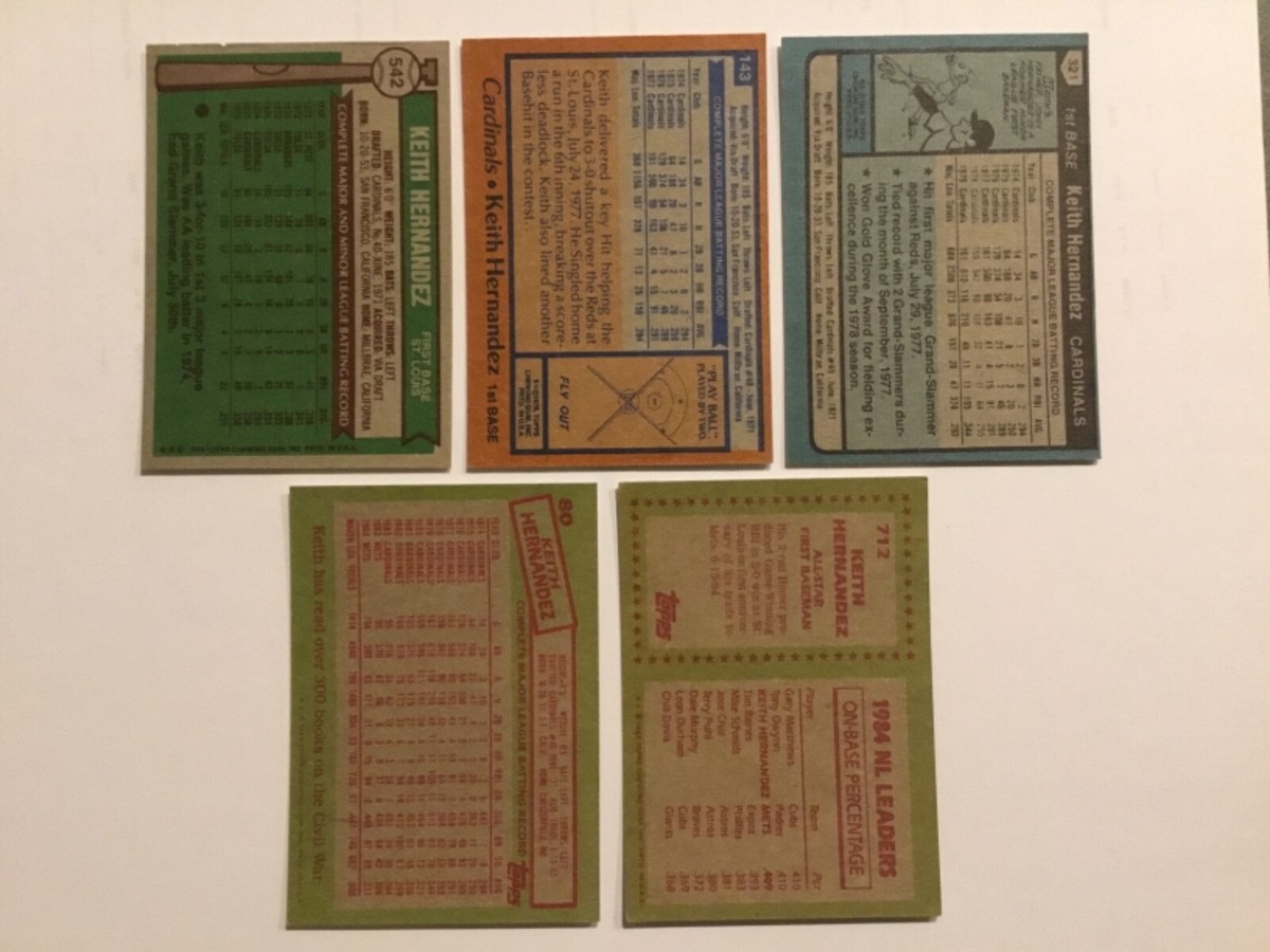 Carte Baseball OPC 1976 #542 Keith Hernandez – EX – Non Autographiée – HOF
