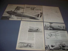 VINTAGE..CURTISS 18-B/T HORNETS & WASP..HISTORY/PHOTOS/3-VIEWS...RARE! (594F)