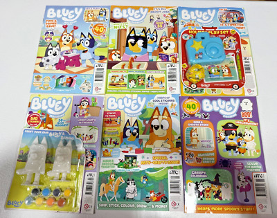 Bluey Magazine - 6 Set Bluey Magazine Collection -Ultimate Fan Edition for Kids