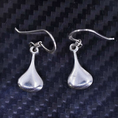 Vintage sterling silver 925 earrings, teardrop dangles