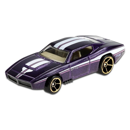 Voiture Miniature Hot Wheels Muscle Mania - Custom Otto 8/10 En Couleur Violette, édition Spéciale