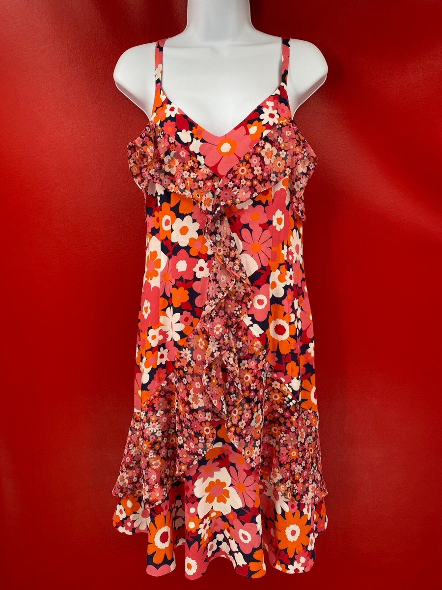 MICHAEL KORS】rose print ruffle dress Michael Kors MICHAEL KORS】rose print ruffle dress Michael Kors