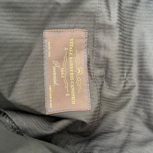 Traje Suministro Esmoquin Pantalón Lana Negro, Talla 42 H58 - Imagen 11 de 11