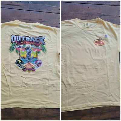 New Rare Outback Bowl Football in Paradise 2019 New Years Day T Shirt have  S/M/L