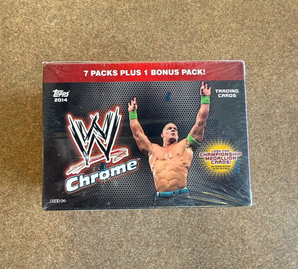 2014 WWE WWF Topps Chrome  WWE Wrestling 2014 Sealed Blaster Box - Image 2 of 4