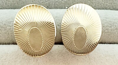 Vintage Destino Art Deco Style 1/20 12K Gold Filled Cufflinks Australia 