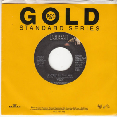 TACO - PUTTIN' ON THE RITZ/CHEEK TO CHEEK - REISSUE 45 - GREAT SHAPE