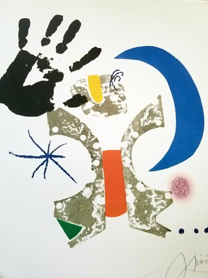 JOAN MIRO SIGNED Christie's Contemporary Art ORIGINAL POSTER