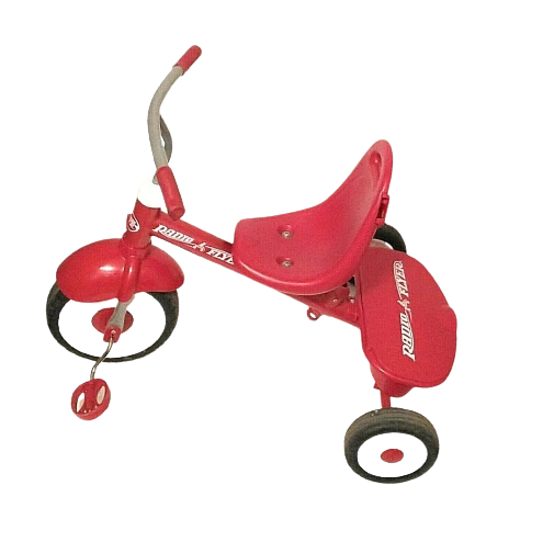 Radio Flyer Deluxe Steer and Stroll Bicicleta Recreação Infantil Triciclo Vermelho - Imagem 4 de 4
