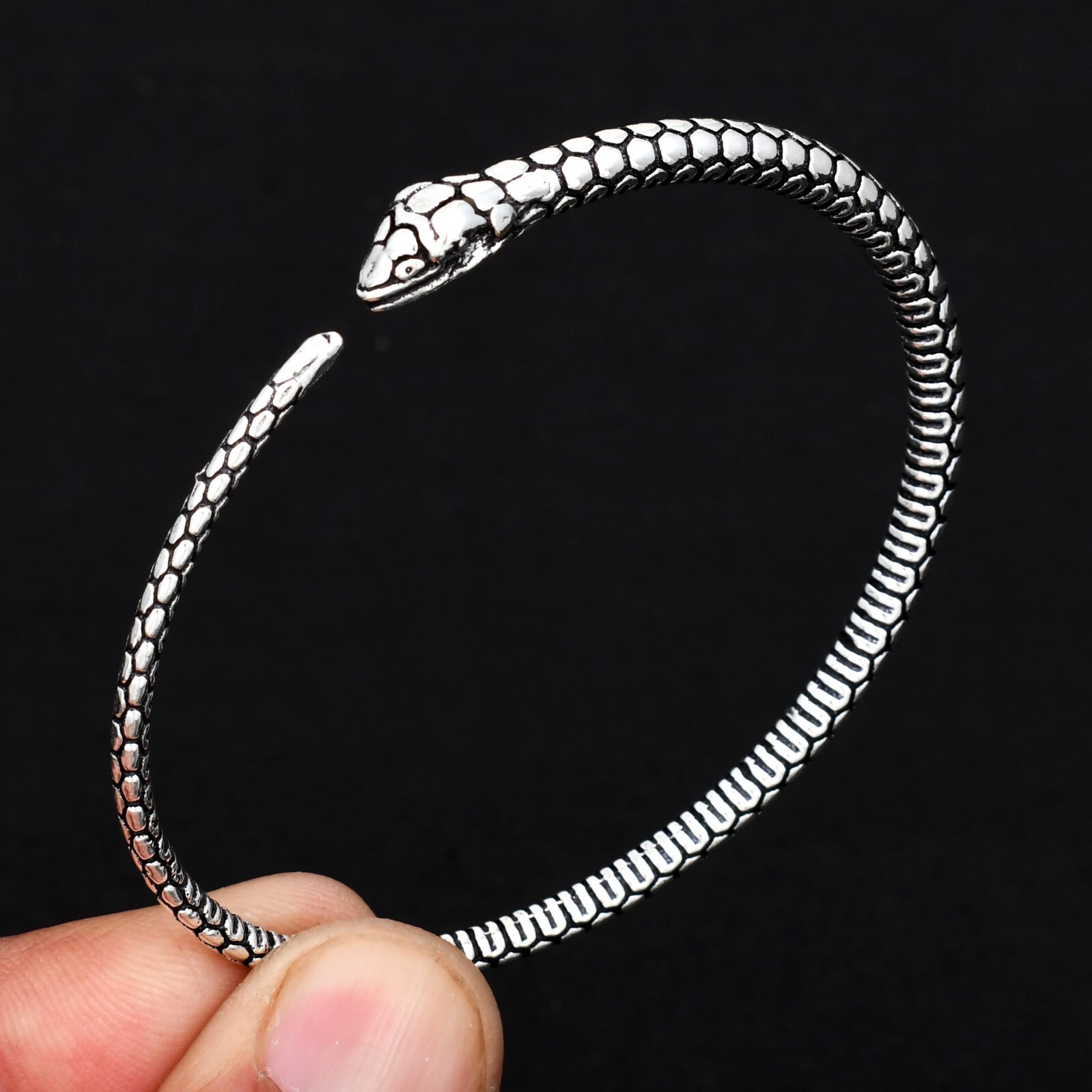 Snake Vintage Ethnic Handmade Adjustable Bangle Jewelry Gift For Girl CB-235
