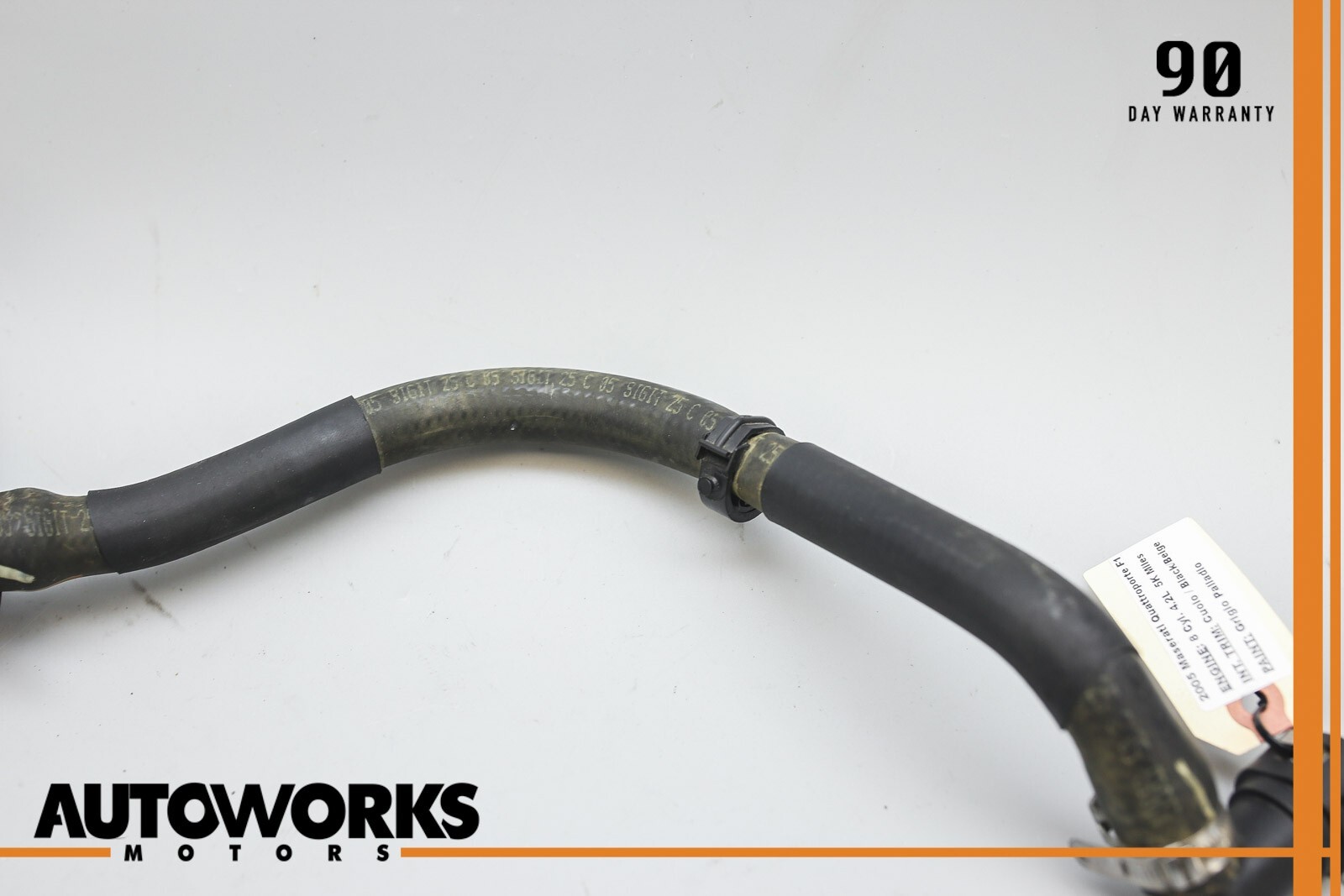 04-13 Maserati Quattroporte M139 Auxiliary Electric Water Pump w/ Hose Pipe OEM