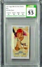 2021 Topps Allen & Ginter Chrome Mike Trout Mini CSG 9.5
