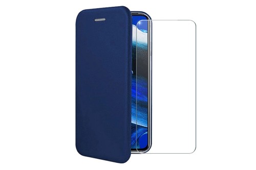Ibroz Etui folio aimanté en cuir rose + verre trempé pour iPhone 11 Pro Ibroz Etui folio aimanté en cuir rose + verre trempé pour iPhone 11 Pro
