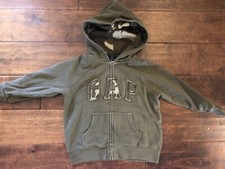 Baby Gap Army Green Zip Hoodie Size 4 With Camo Gap Jacket Used