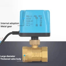 1/2" 3/4" 1" Normally Closed/Open Motorized Ball Valve 220V 12V 24V 2-Wire Brass