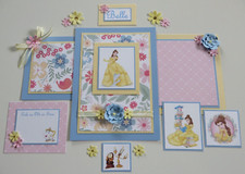 Disney Premade Scrapbook Page/Mat Set - Princess Belle 15pc. Set 18
