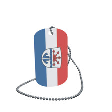 Dog Tag Flag Wang Upper Bavaria Dog Tag Aluminium 30 x 50 mm