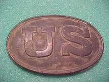 CIVIL WAR 1862  BELT BUCKLE PLATE REPLICA AGED F.B. & CO. MADE
