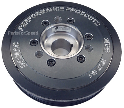 Romac A0347SA Harmonic Balancer Ford Mustang '05-'10 Modular 4.6 V8 Black