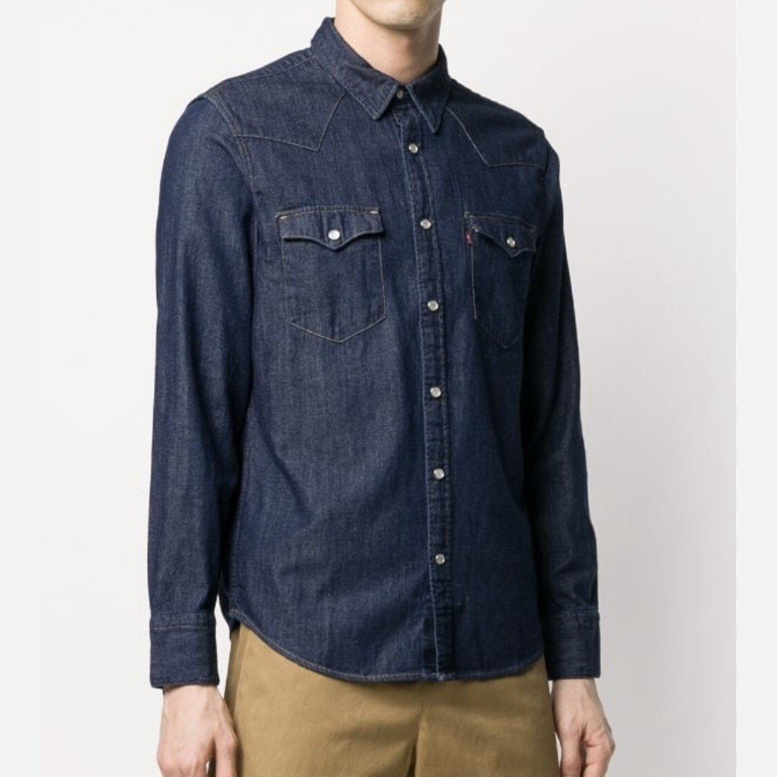 Levi's Lvg Full Slv Western Denim Shi 4ej216 Girls Shirts