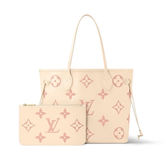 LOUIS VUITTON Neverfull MM Tote Bag M21579 Cream Monogra Purse Auth New  receipt