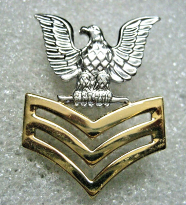 US NAVY Cap Badge E-6 Petty Officer 1st class, full size