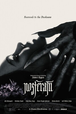 2024 Nosferatu Movie Poster 11X17 Lily Rose Depp Bill Skarsgard William Dafoe  
